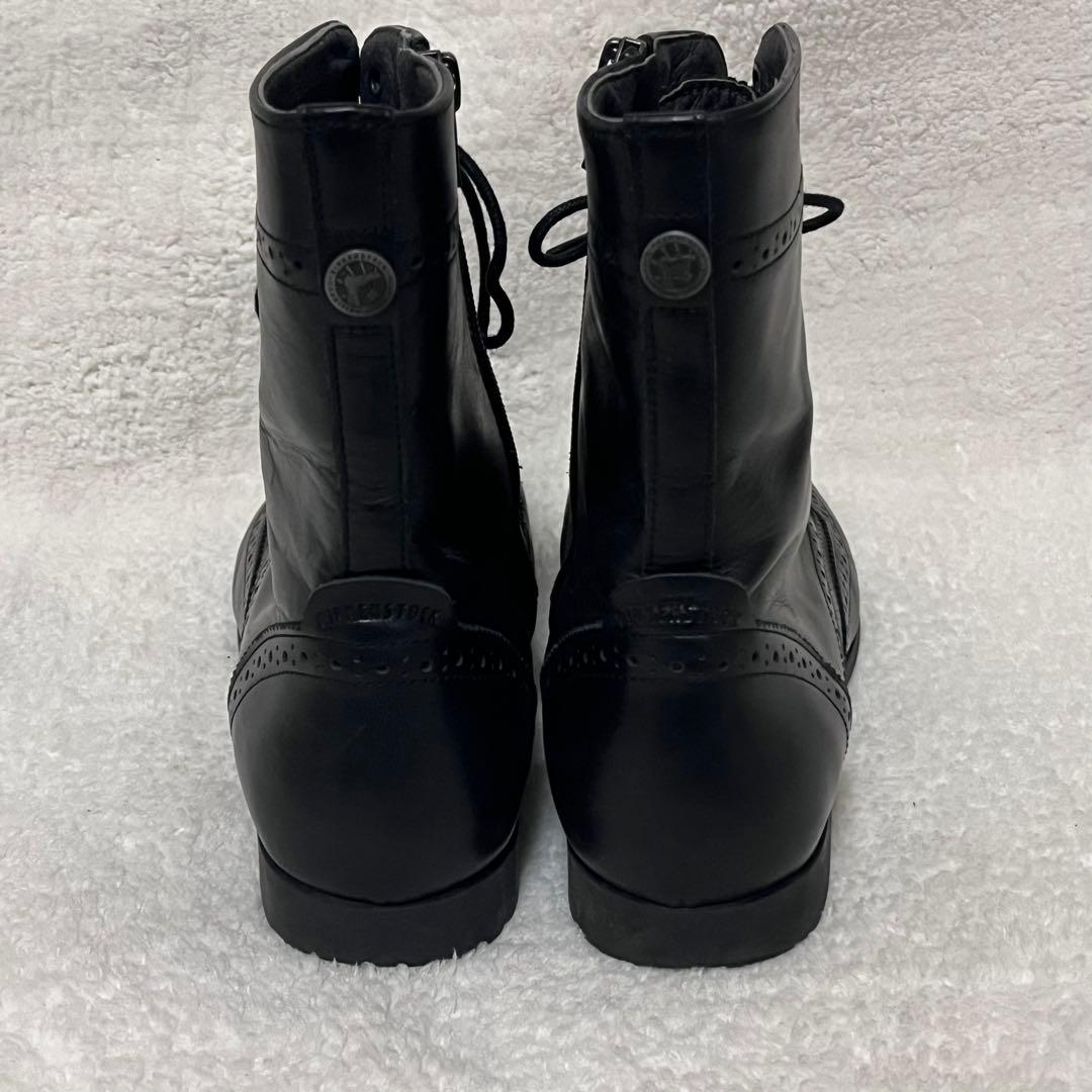 【BIRKENSTOCK】廃盤品 レースアップ ブーツ ブラック サイドジップ
