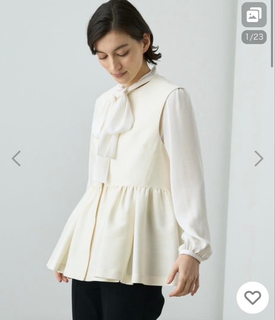 週末セール⭐︎ANAYI ウールペプラムジレ♡