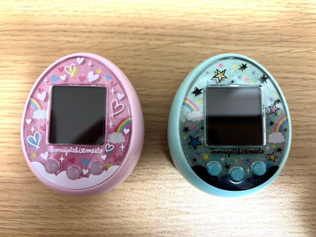 たまごっちみーつ　メルヘンみーつ(ピンク)、まじかるみーつ(グリーン) セット