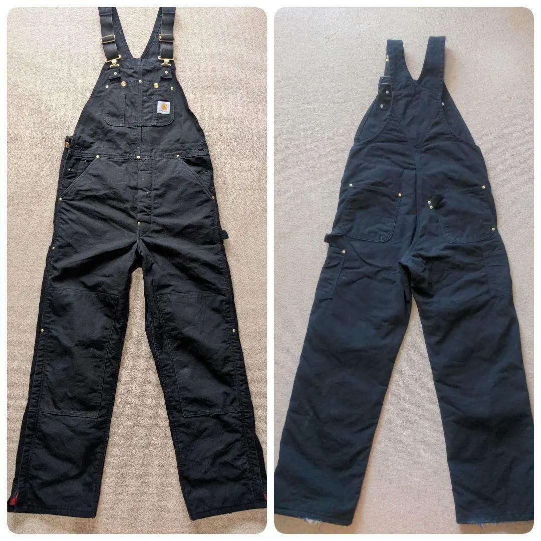 カーハート UFCW USA製 オーバーオール ダブルニー W34 キルティング