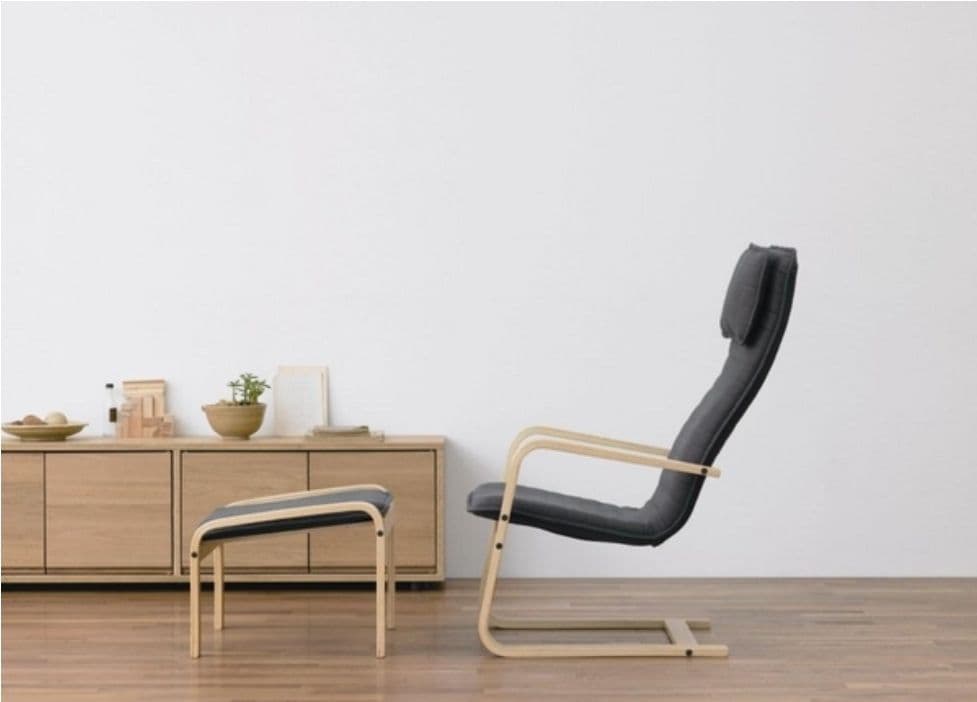 無印良品★リラックスチェア★オットマン★アクリル混平織★廃盤★ブラウン