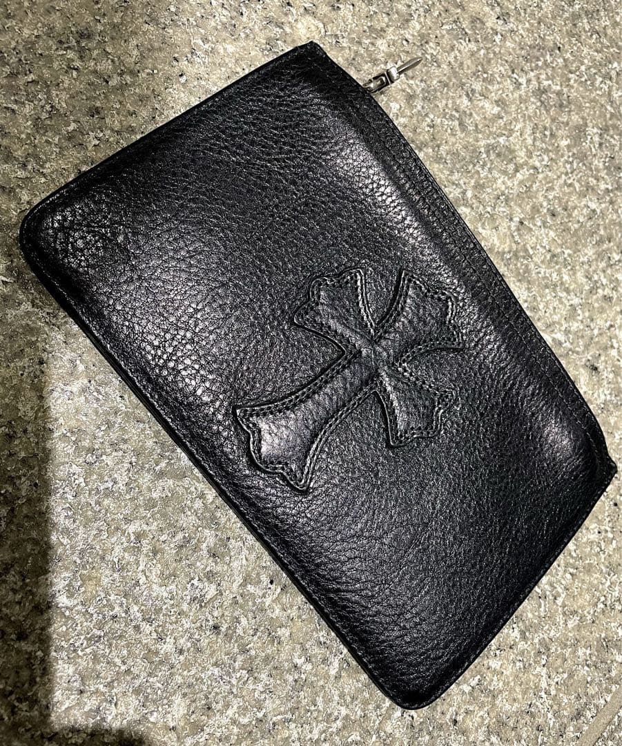 クロムハーツ レザー チェンジパース ポーチ クラッチ ダガー