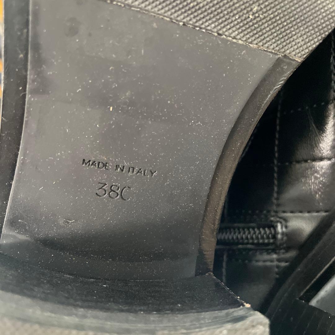 シャネル　黒　38 レザー