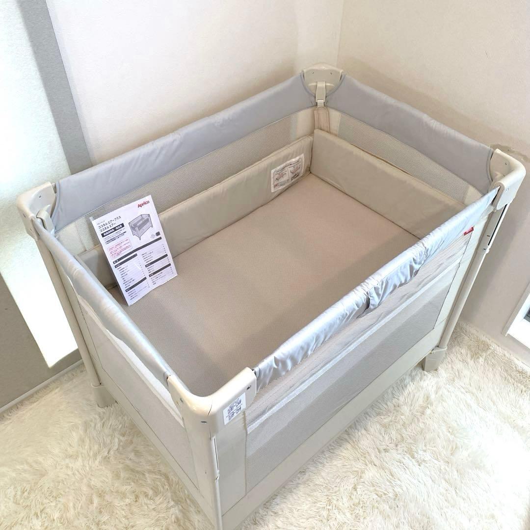✨未使用級✨アップリカ ココネルエアー AB ベビーベッド 折りたたみ 収納