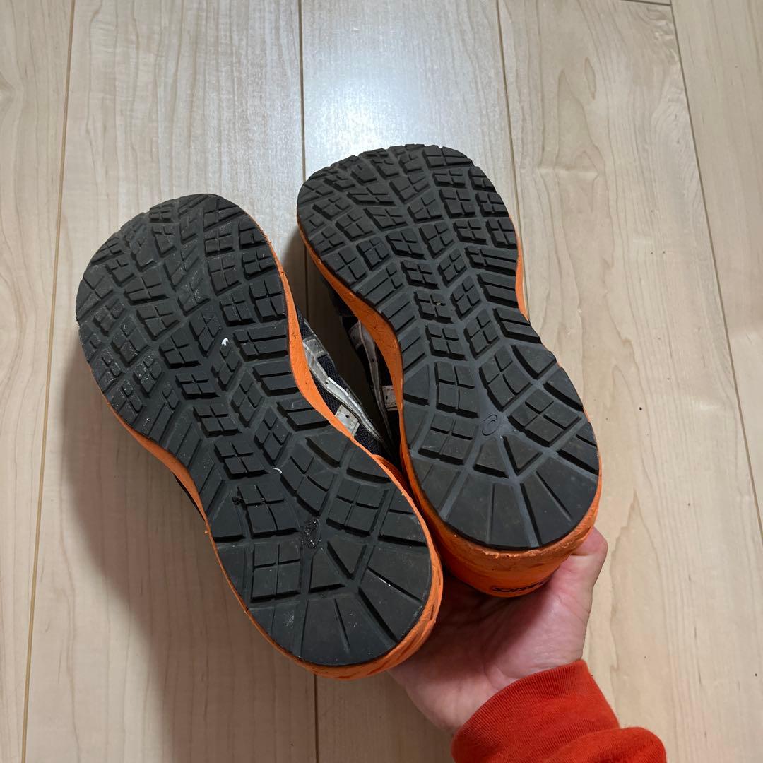 ASICS ウィンジョブ安全靴 黒/オレンジ