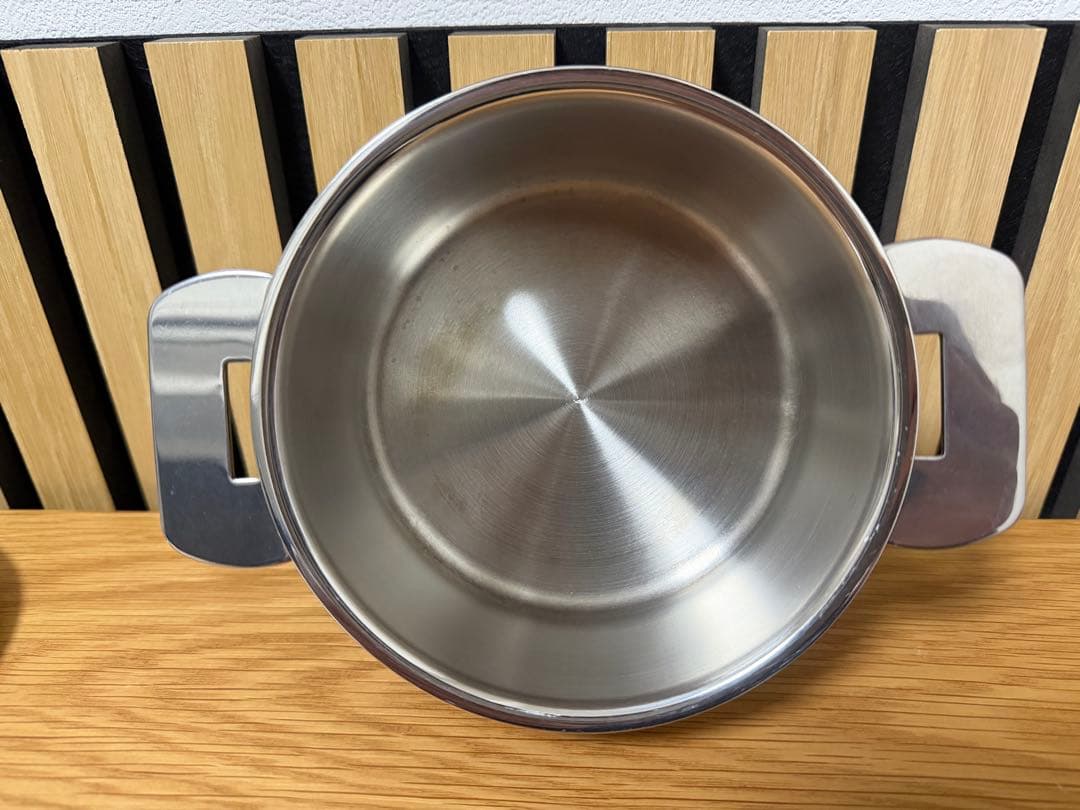 CRISTEL L 深鍋　12cm ドームガラス蓋付き