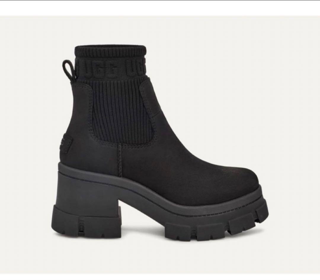 UGG【ブルックリンチェルシー】23.5㌢ ブラック US6