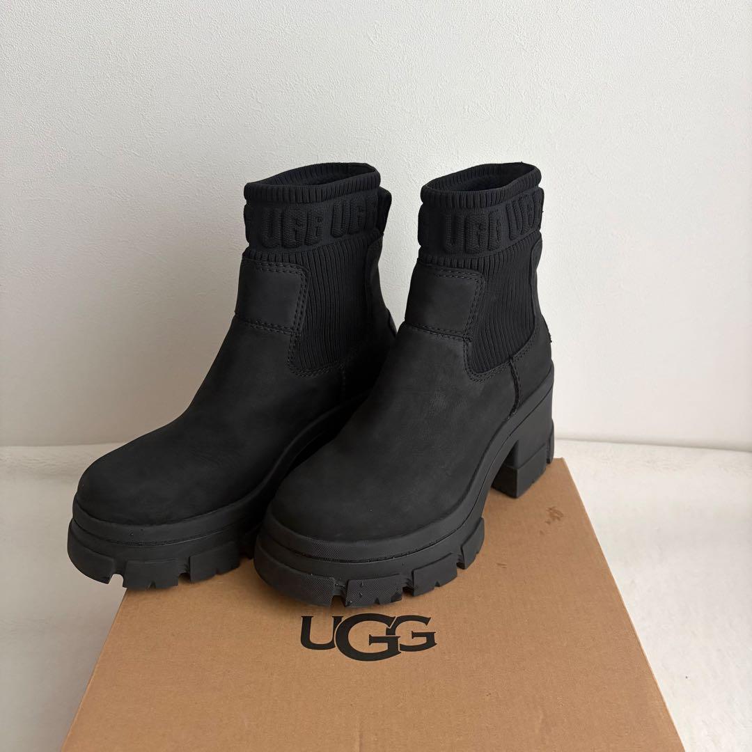 UGG【ブルックリンチェルシー】23.5㌢ ブラック US6