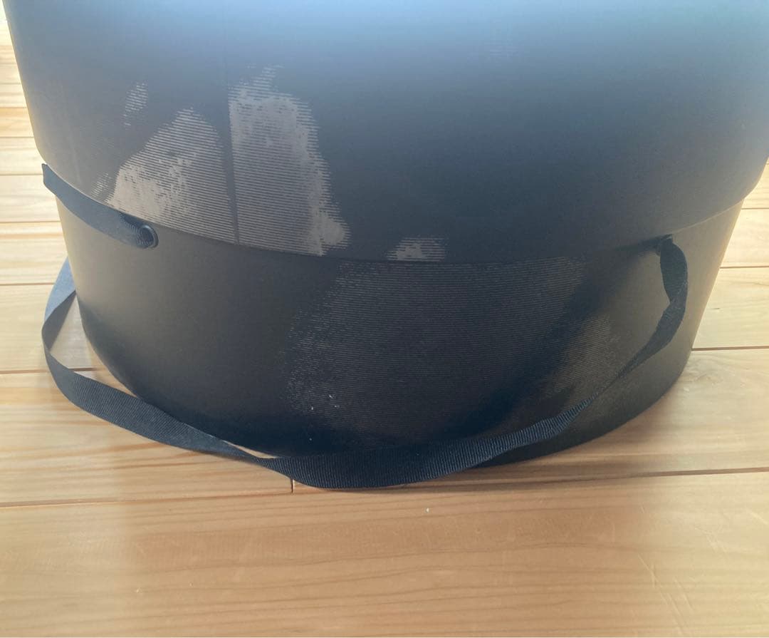 GUCCI ストローハット 黒リボン