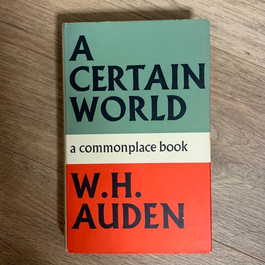 A Certain World / W H Auden / Faber / 英語
