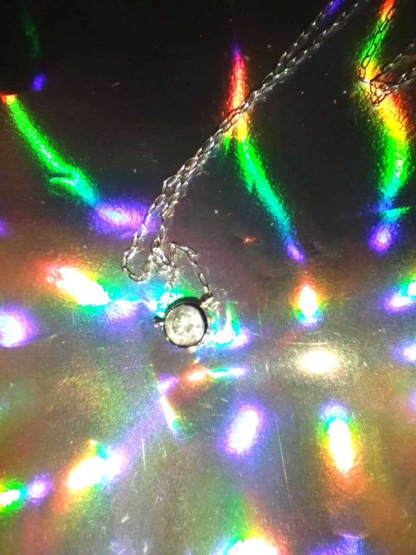 K18WGネックレス　ダイヤモンド0.2ct　綺麗なダイヤ