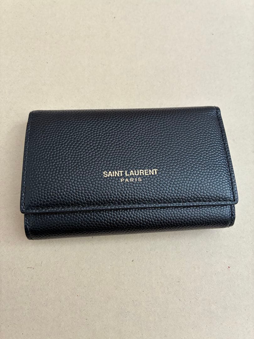 SAINT LAURENT Paris ブラックキーケース
