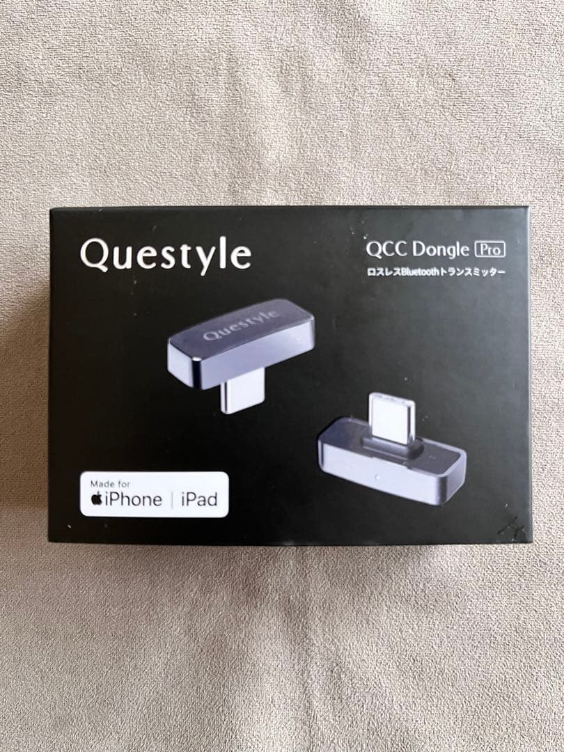 Qcc dongle proとUSB-A to Lightning アダプター