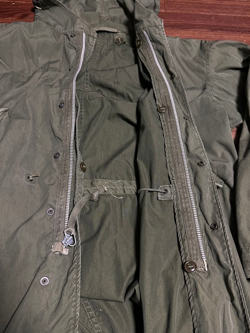 50sミリタリー　SMALLモッズコート M51 ミリタリージャケット　古着
