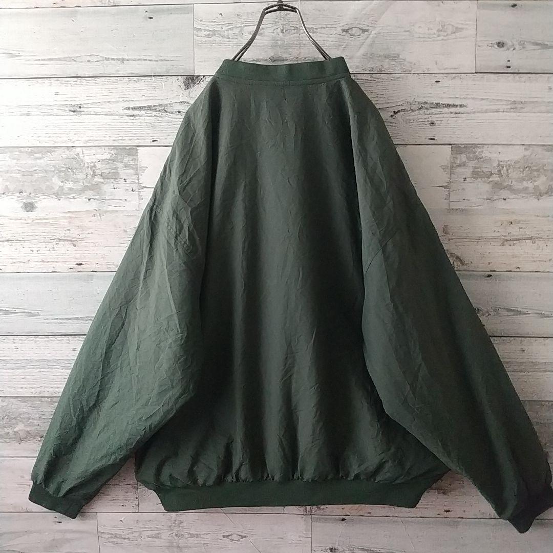 希少サイズ☆90s ナイキ 刺繍センターロゴ ナイロンジャケット XL USA製