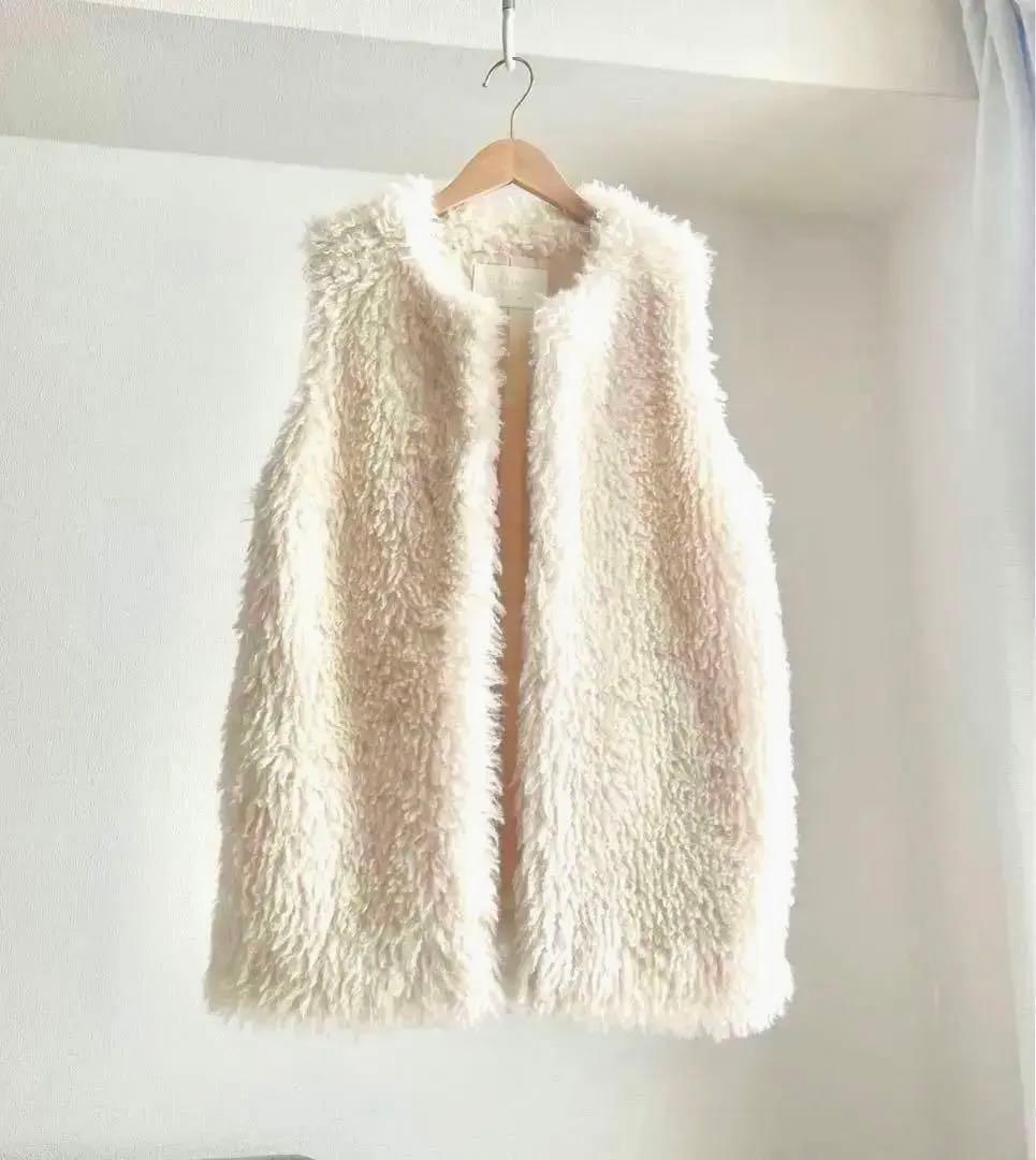 トゥモローランド ボールジィ Ballsey プードルファー クルーネックジレ