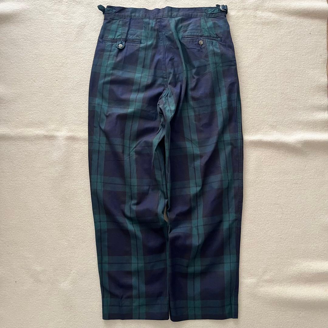 90s USA製 ラルフローレン チェックパンツ ブラックウォッチ 34×30