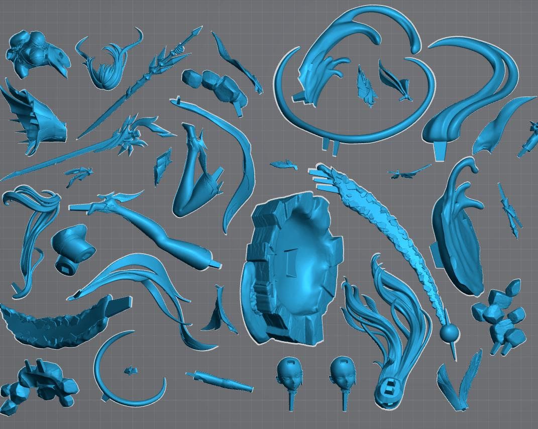 1/7 未塗装未組立 フィギュア ガレージキット スカーク 原神（げんしん）