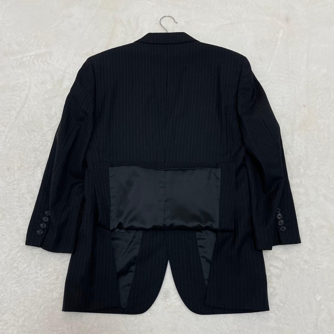 【美品】バーバリーブラックレーベル 3ピース スーツ ブラック ストラップ S