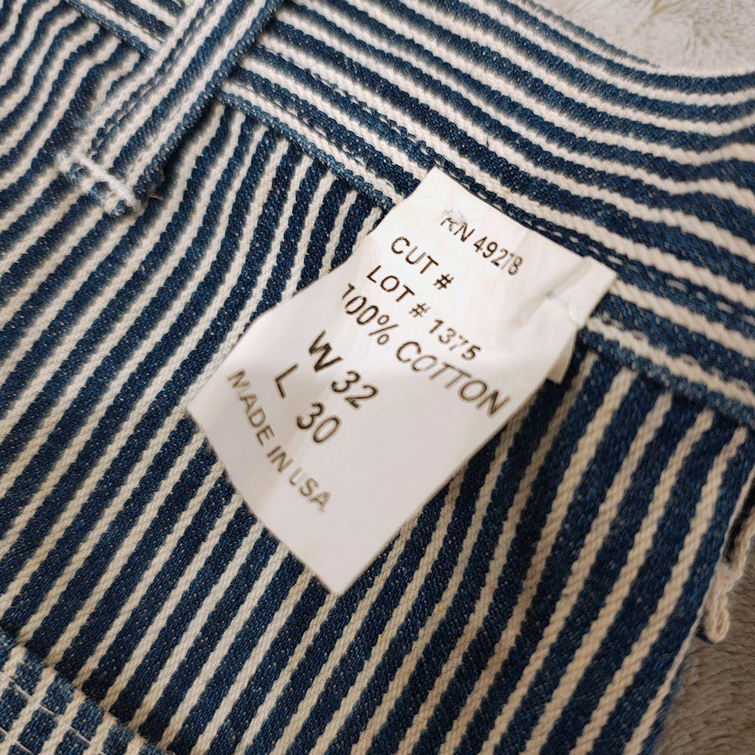 美品 スタンレー usa製 ペインターパンツ ワークパンツ ヒッコリーw32