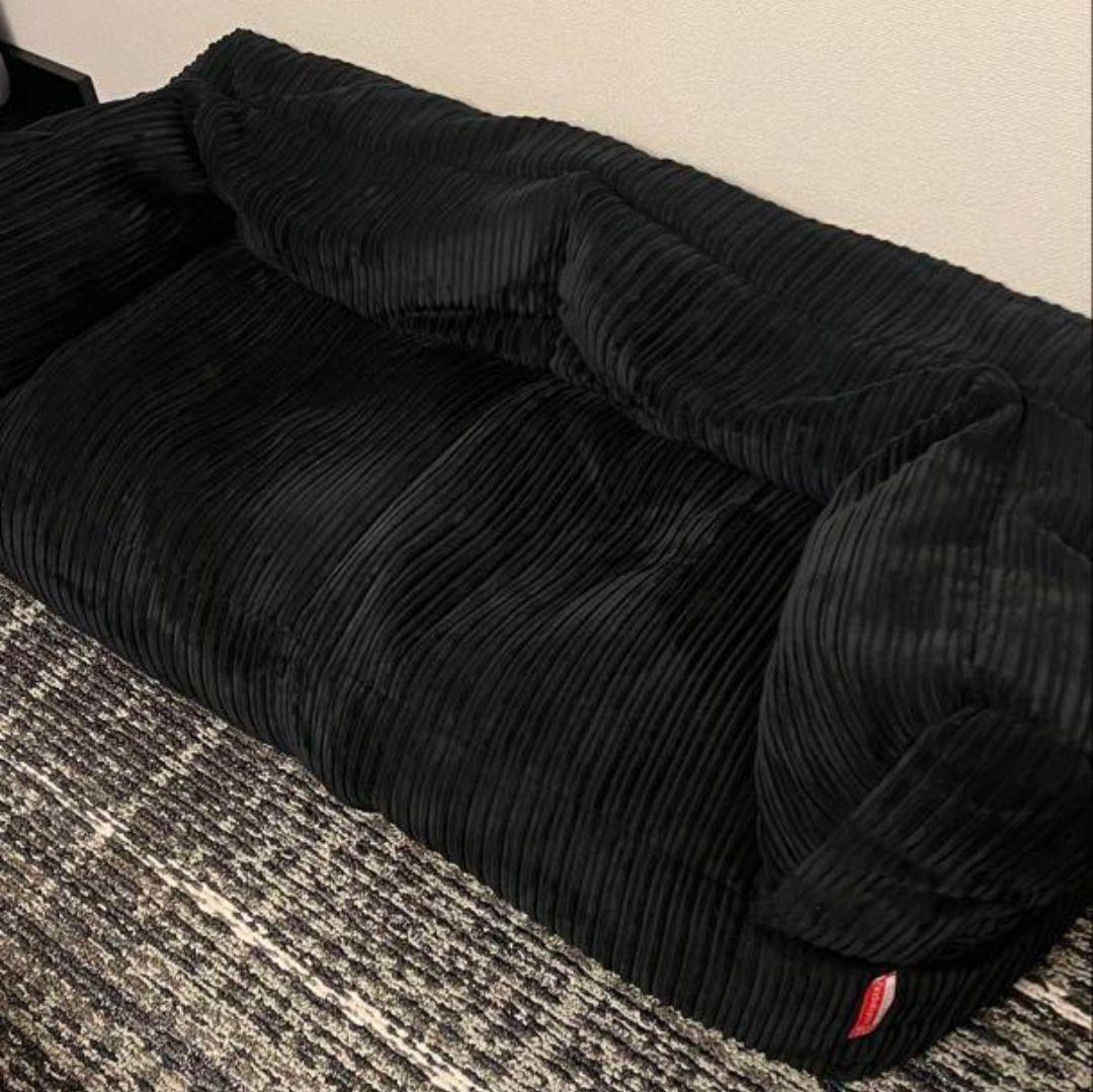 K*e様 loungepug ソファ ブラック ビーズクッションソファ 2人掛け