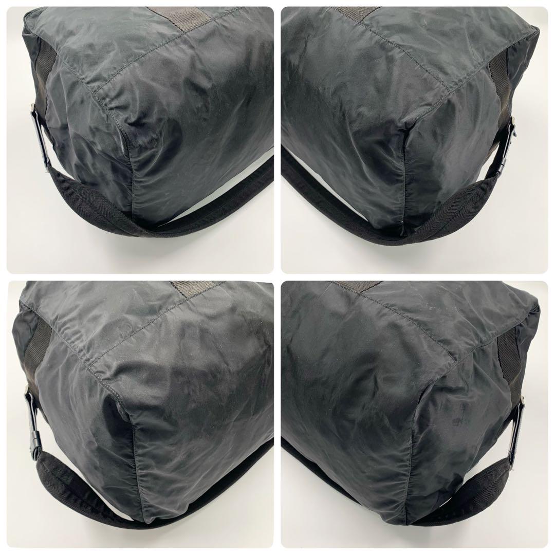 【✨美品✨】プラダ ボストンバッグ 2way 三角ロゴ ナイロン ブラック