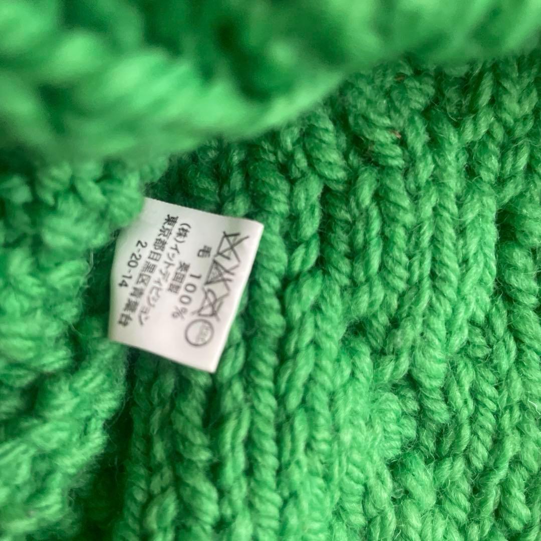 インバーアランINVERALLAN ニット　茶タグ　ケーブル編み