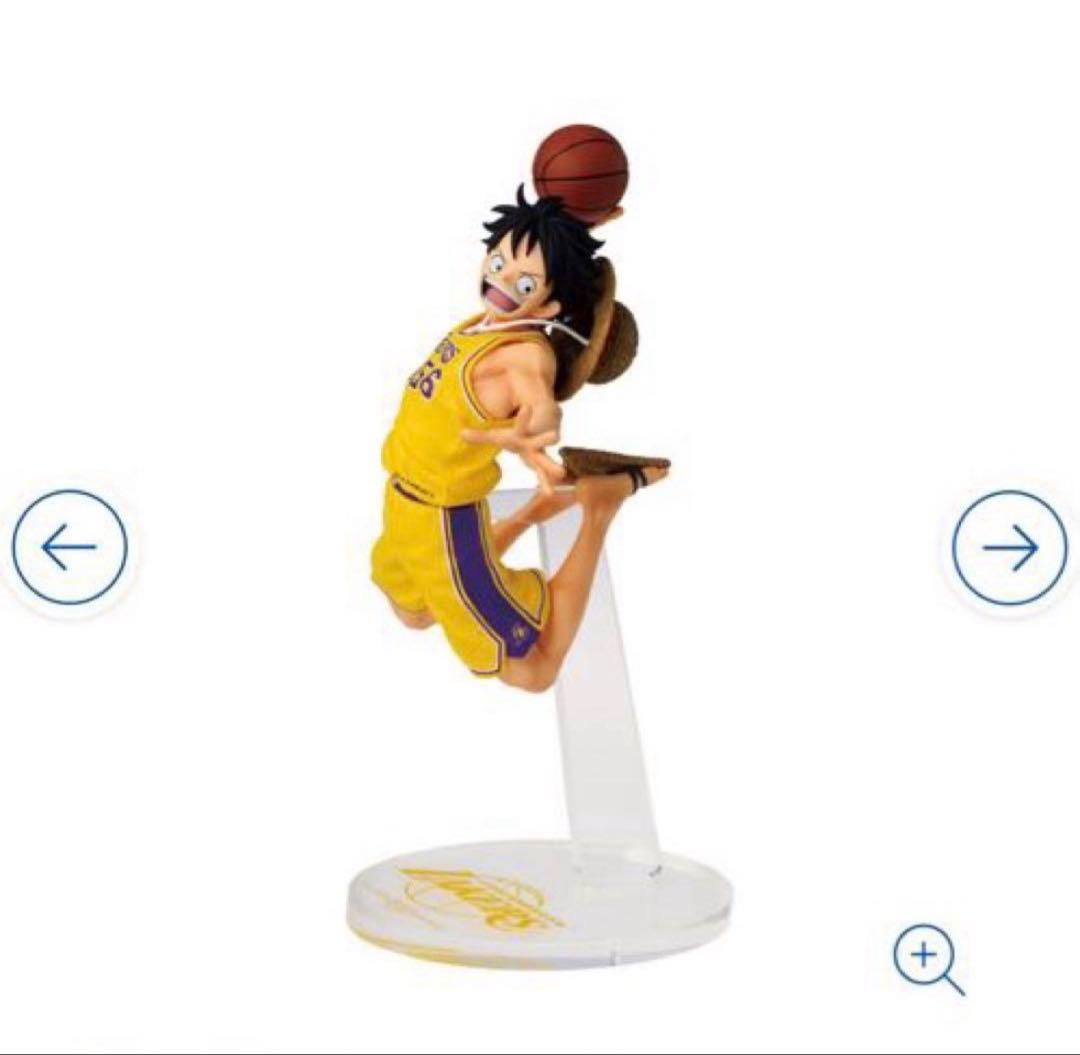 NBA LAKERS レイカーズ　ルフィ フィギュア ワンピースベースショップ