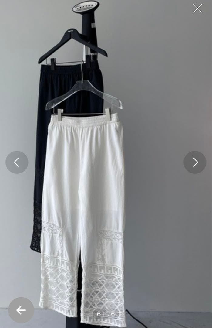 パンツ wee9s vintage like lace pants