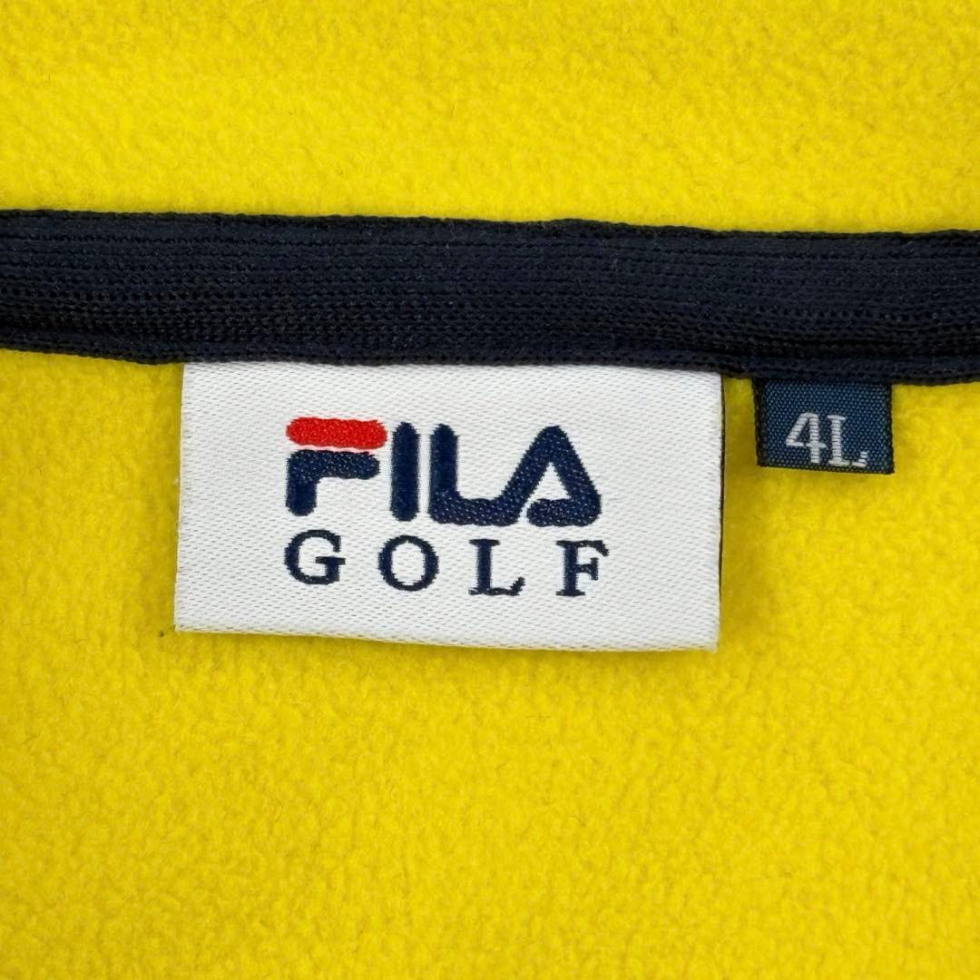 【フィラゴルフ】ジャケット　ブルゾン　4Lサイズ　ネイビー　裏地フリース