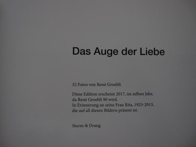 Das Auge der Liebe　Rene Groebli　レネ・グローブリ