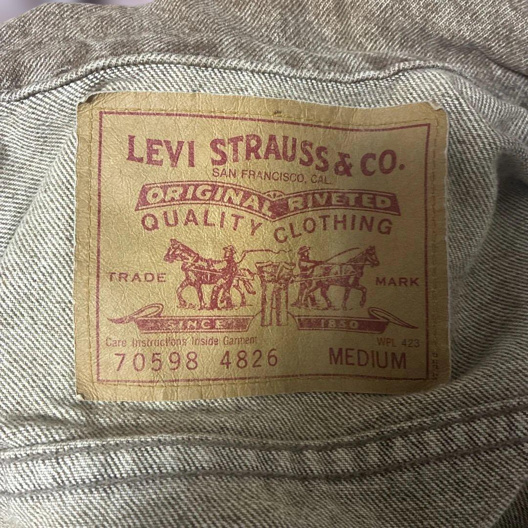 希少　先染め90s levi's ヴィンテージ　デニムジャケット70598