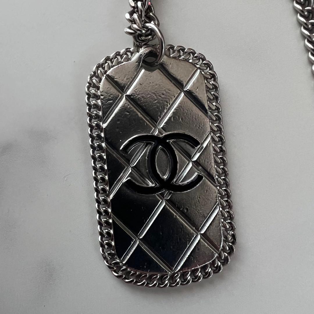 CHANEL ロングネックレス　シルバー　ヴィンテージ