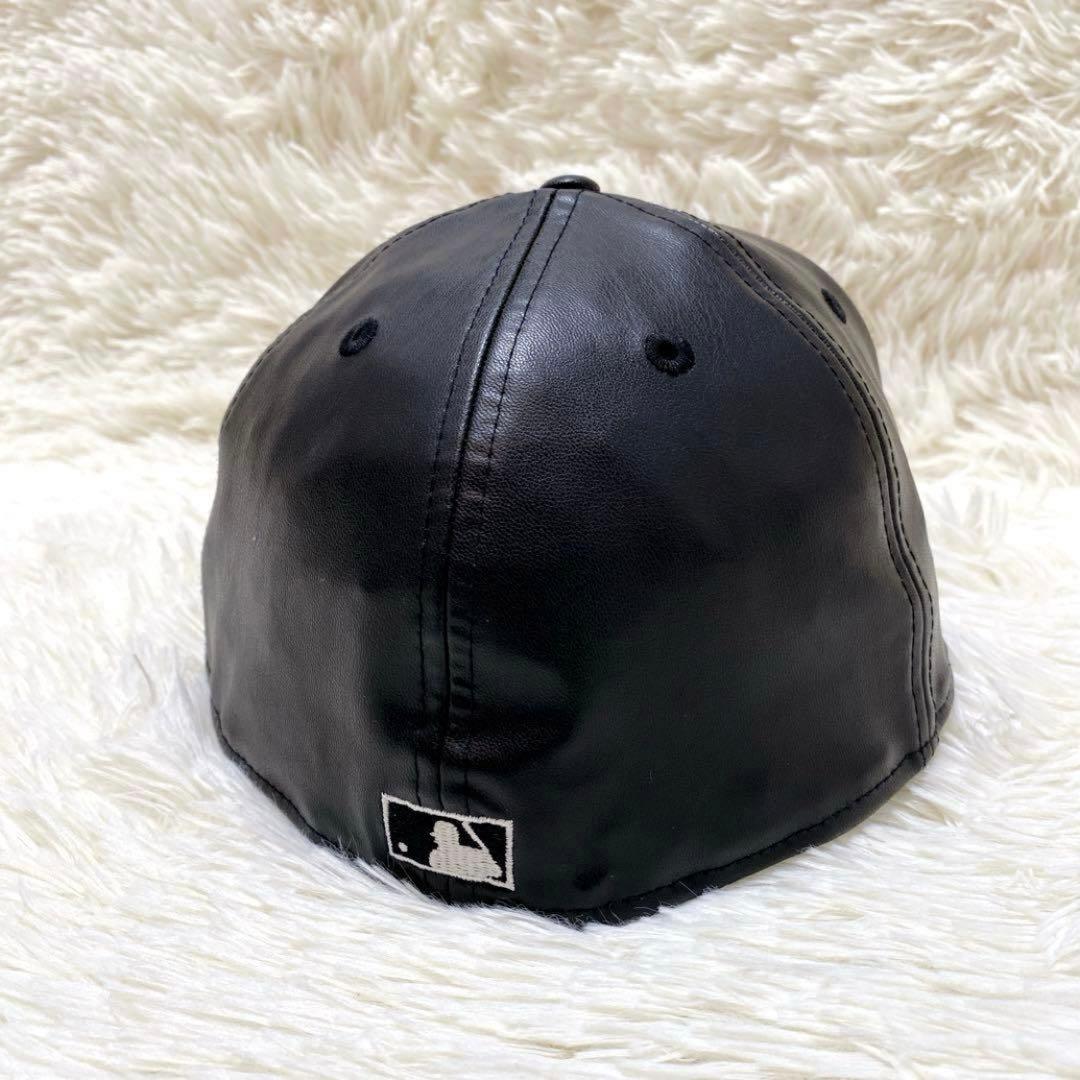 ✨未使用級✨NEW ERA ドジャース レザー LA立体3Dロゴ キャップ