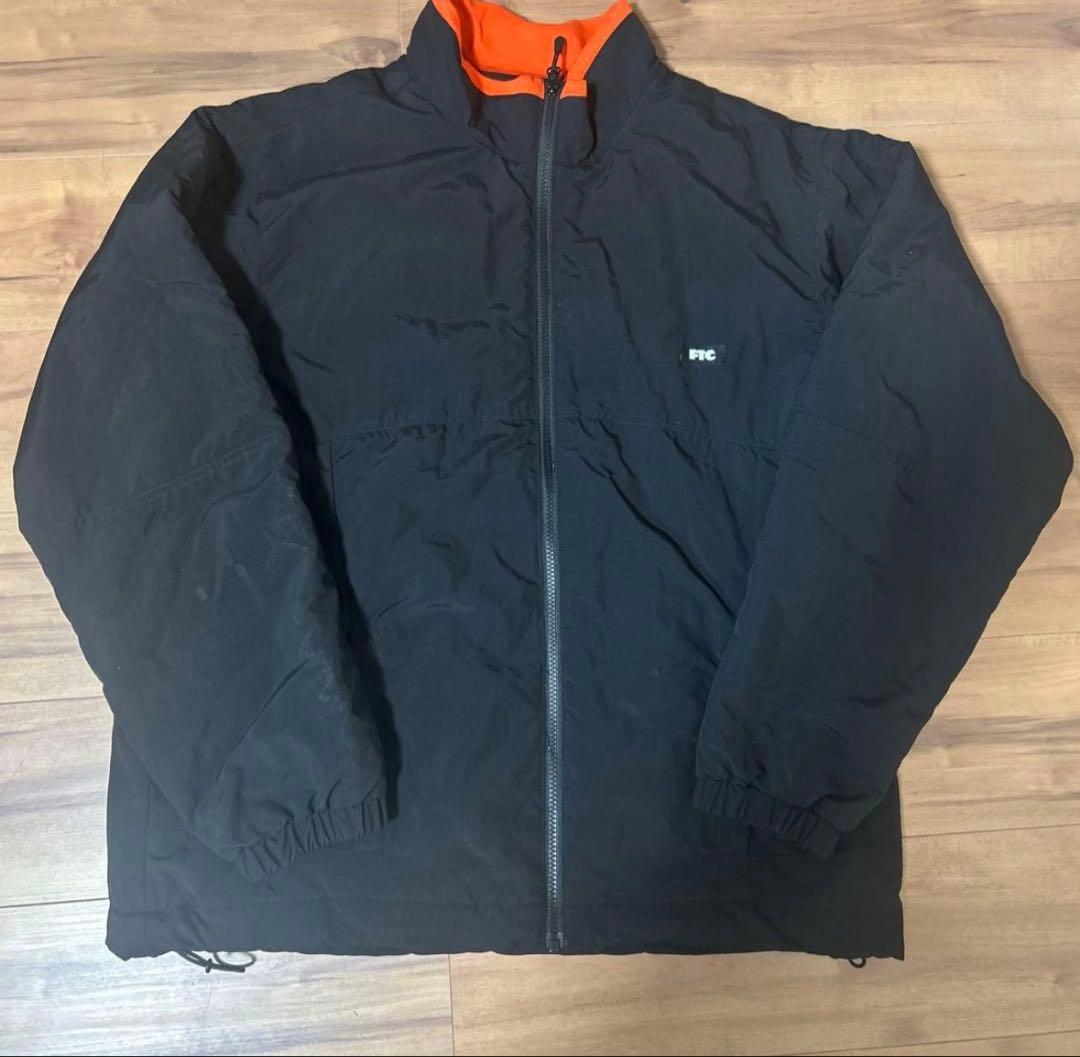 最終セールFTC ナイロンジャケット L ブラック/オレンジ