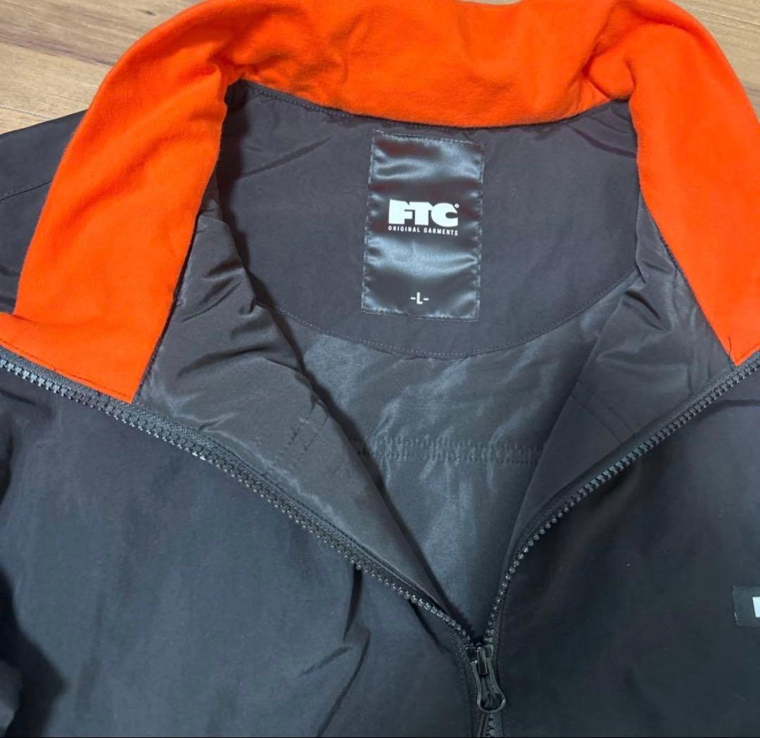 最終セールFTC ナイロンジャケット L ブラック/オレンジ