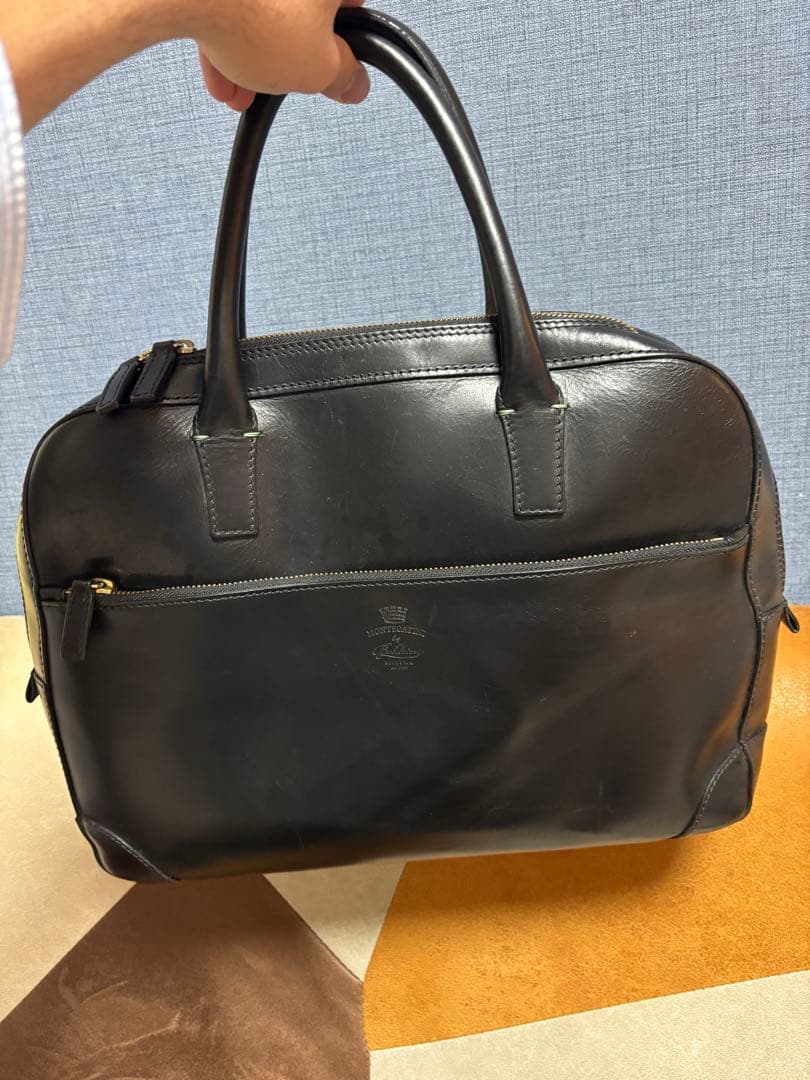 Boldrini Montecatini ビジネスバッグ 黒　定価71500円
