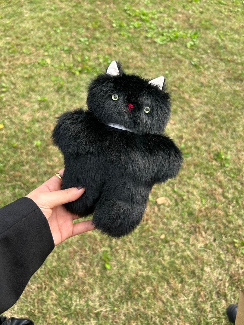 さて ハンドメイド ぬいぐるみ 黒猫