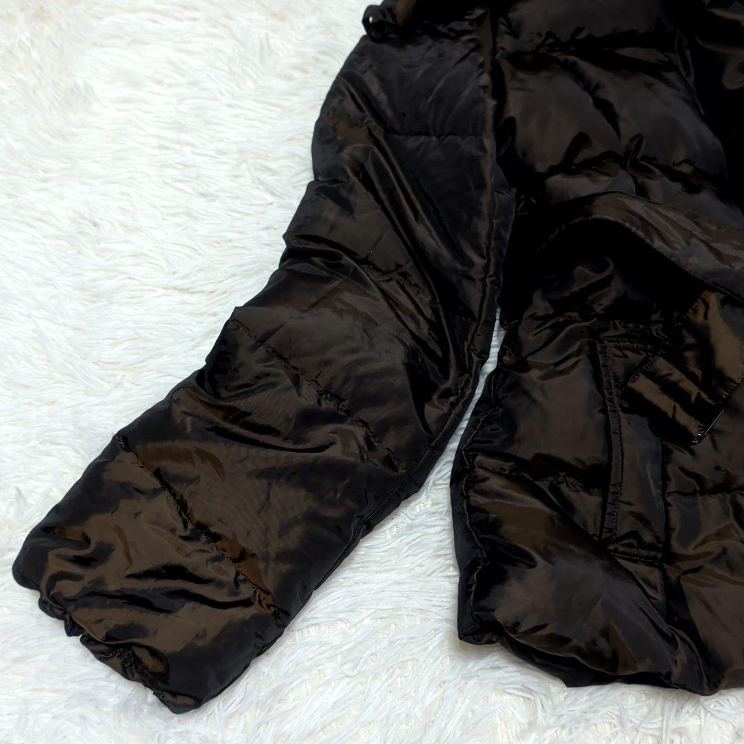 WEEKEND Max Mara ジャケット ダークブラウン 光沢 ベルト付き