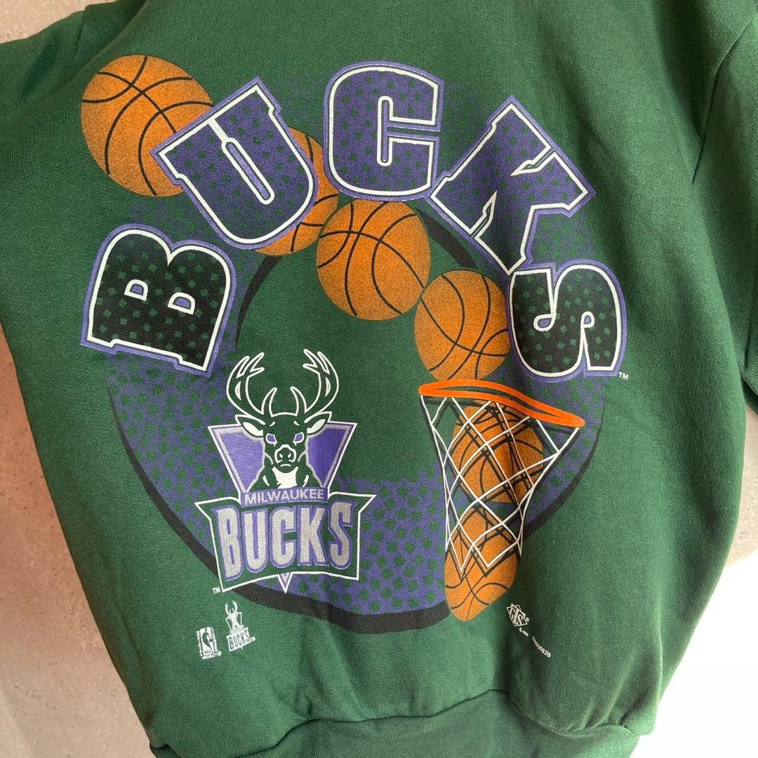 激レア 90s NBA ミルウォーキー バックス スウェット USA製