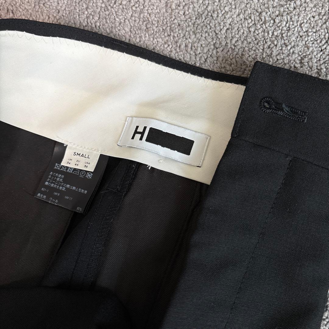 H BEAUTY&YOUTH ウール モヘヤ ストレート パンツ