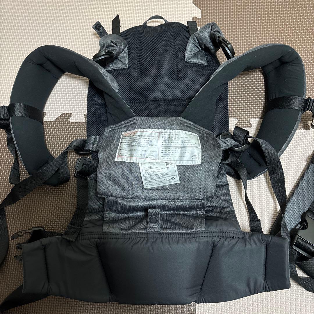 【試着のみ未使用】抱っこ紐アンジェレッテ チャコールグレー