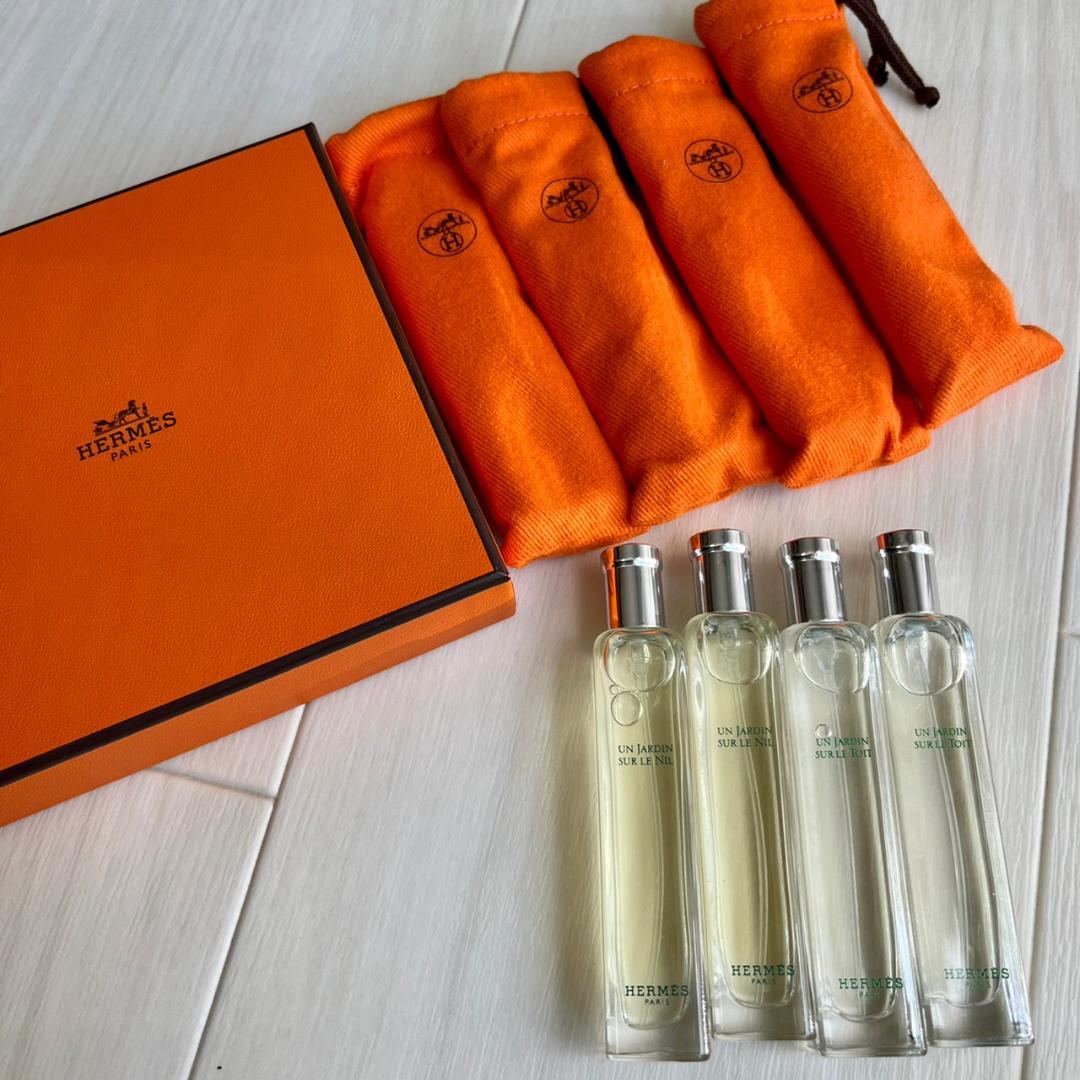 エルメス 香水 セット4本  ナイルの庭 李氏の庭 箱/保存袋つき
