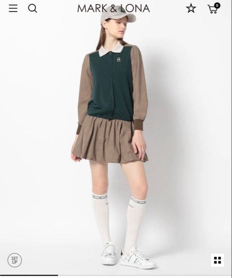 mark & lona 2025秋冬新作バルーンスカート38 グレンチェック