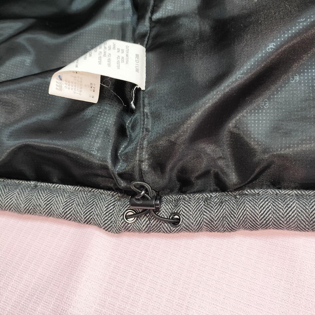 2WAY ダウンベスト Stussy ヘリンボーン モノグラム　グレー　Mサイズ