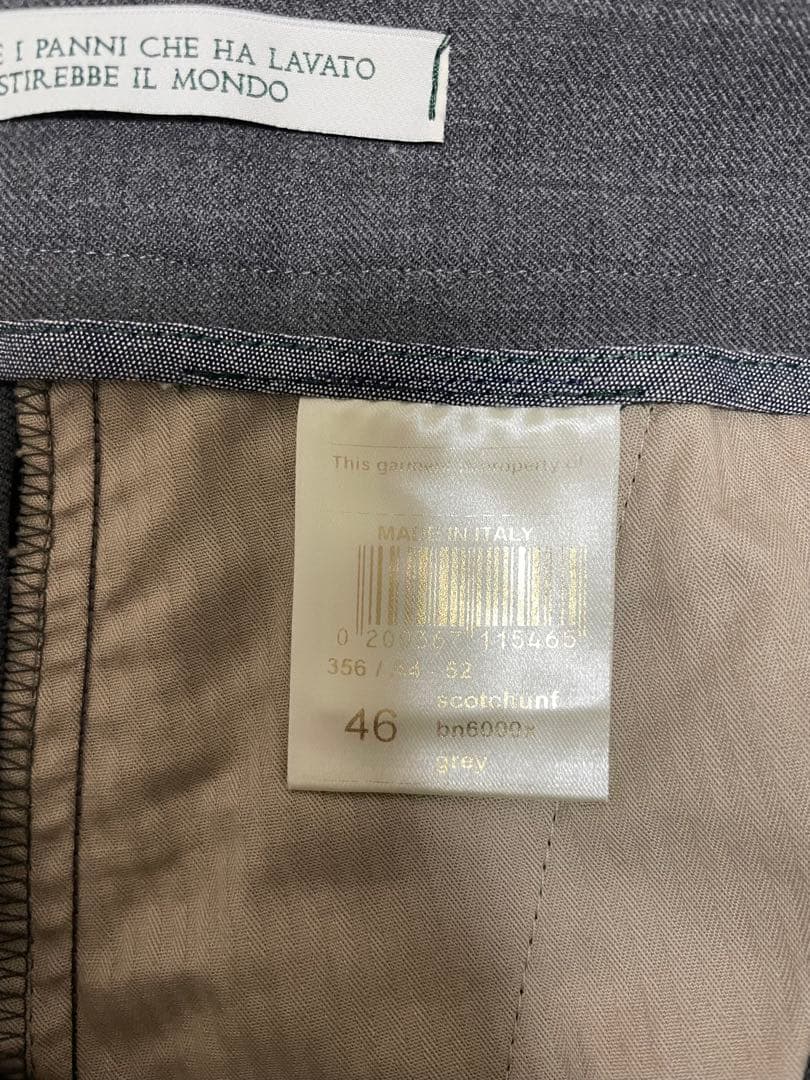 み*り様 BERWICH グレー ツープリーツスラックス