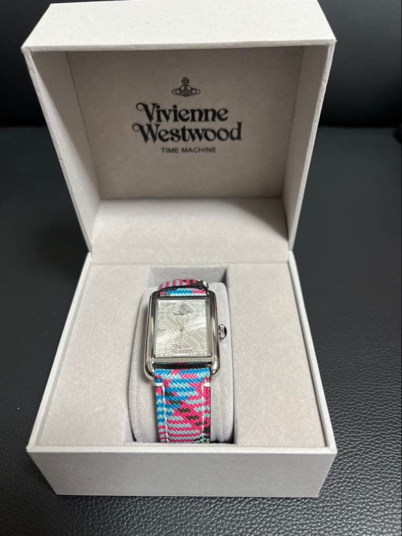ヴィヴィアン ウエストウッド 腕時計 ブルーピンクチェック メンズ レディース
