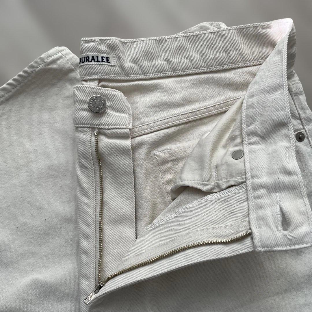 AURALEE オフホワイト5Pデニム