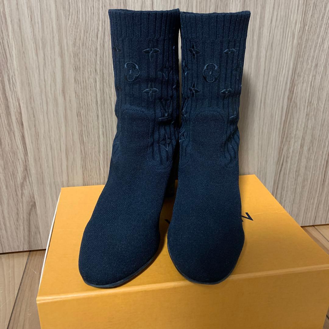 LOUIS VUITTON　シルエットアンクルブーツ　38