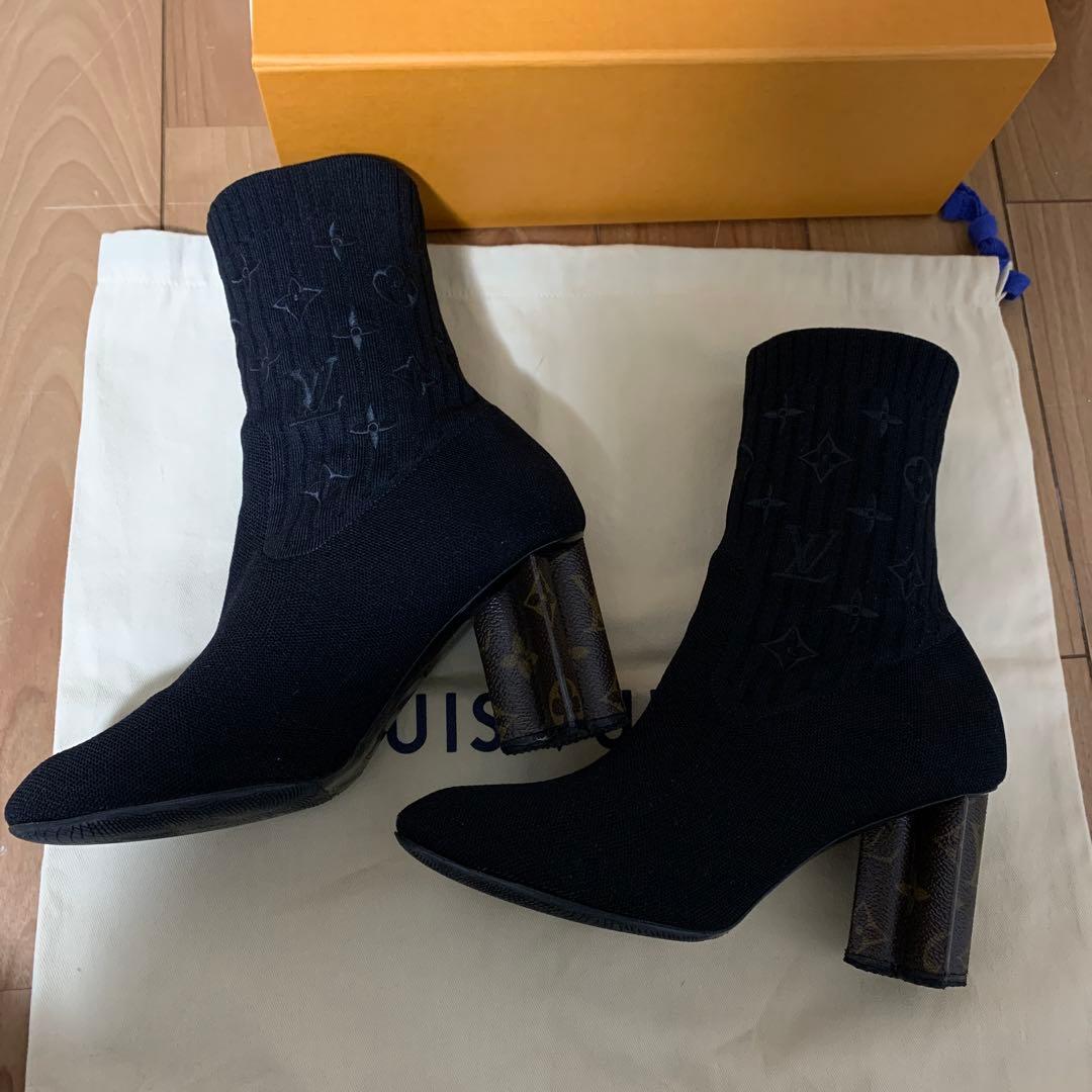 LOUIS VUITTON　シルエットアンクルブーツ　38